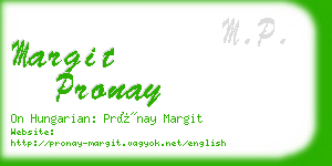 margit pronay business card